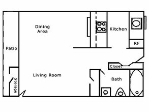 Studio 410 floor plan